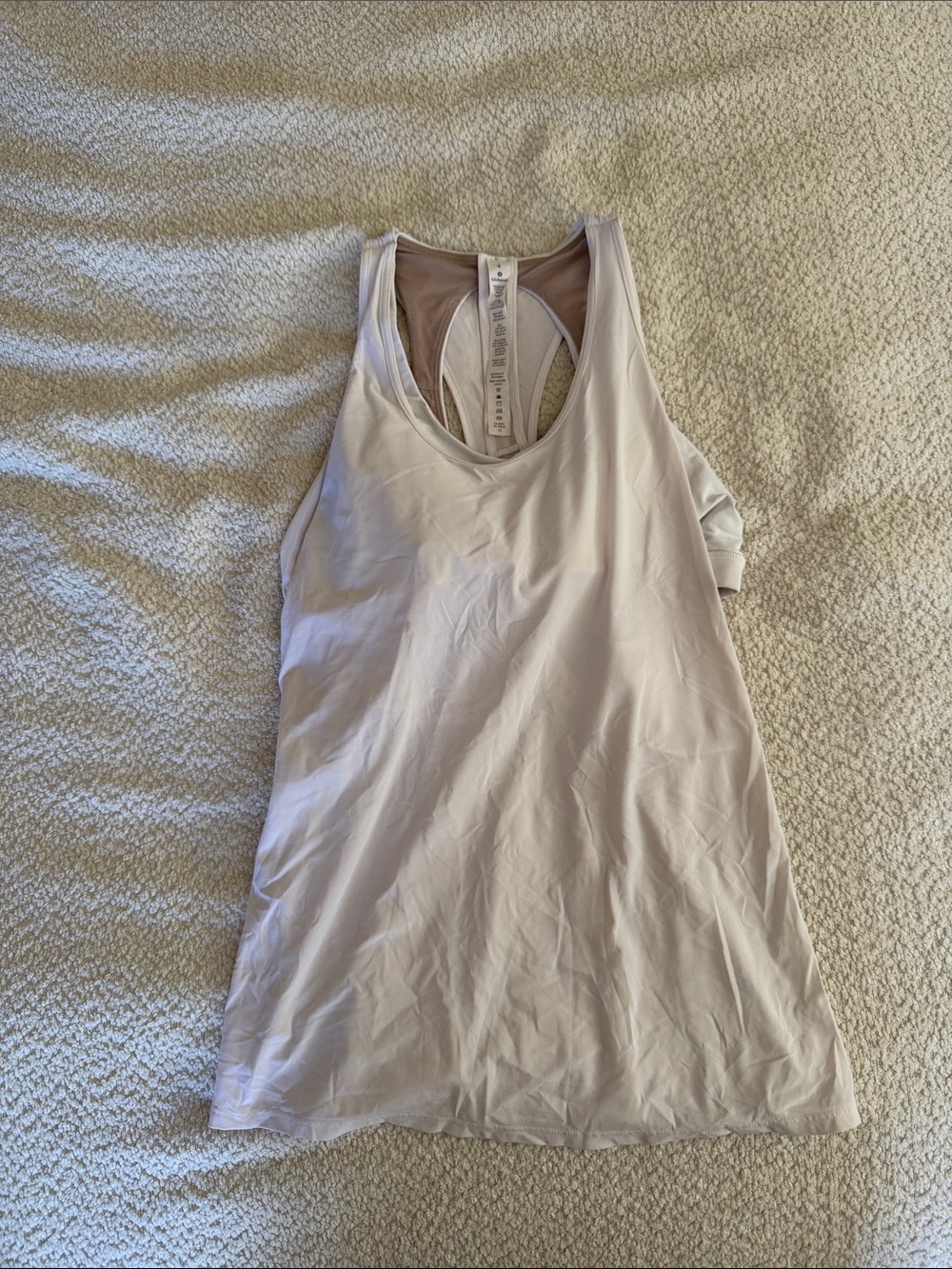 White Racerback Tank Top - Women